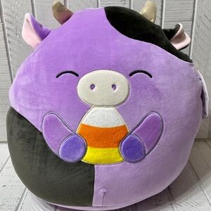 Squishmallow 12in Alexie The Cow Eating Candy New Release 2024 Halloween